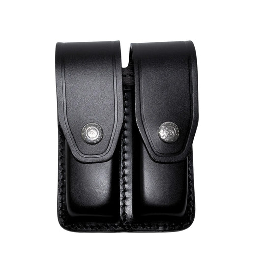 Doppio portacaricatore bifilare in pelle VH