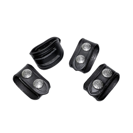 Distanziale in pelle a doppia asola. VH