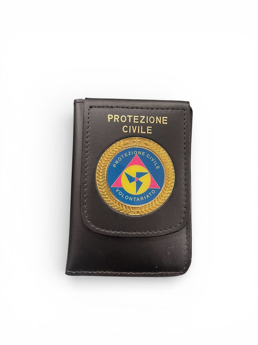 Portafoglio con placca Protezione civile 2