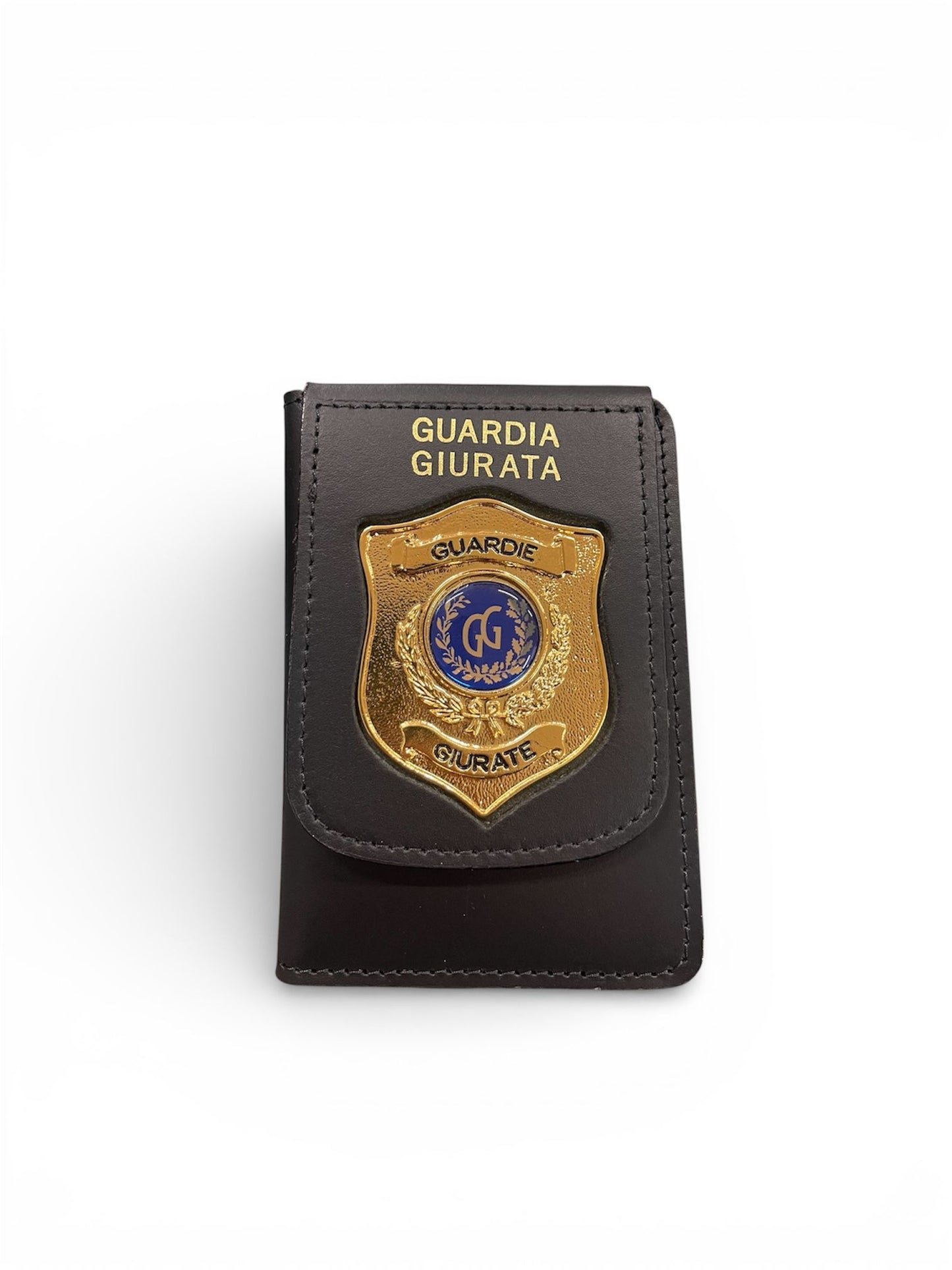 Portafoglio con placca guardia giurata