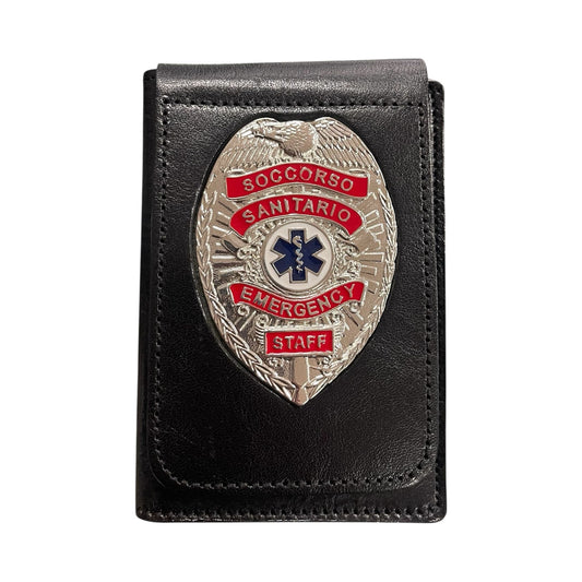 Portafoglio con placca estraibile Soccorso sanitario emergency staff.